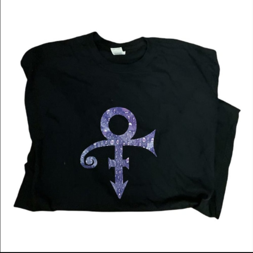 Artist formerly known as Prince purple rain raining xl tee t-shirt shirt a224